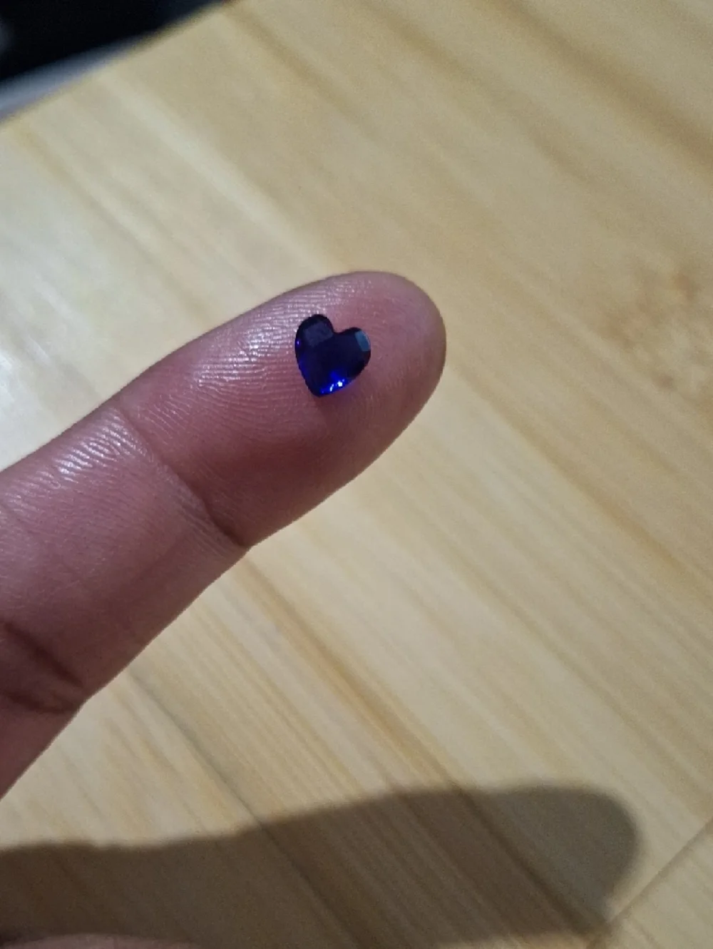 September Birthstone Heart Shaped Gemstone Charm For Floating Lockets